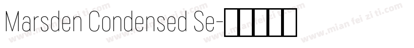 Marsden Condensed Se字体转换